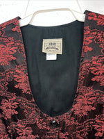 New Women’s 1849 Authentic Ranchwear Red Show Vest XXL #77872 UU-17