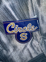 New Vintage Gray Circle S Polyester Pants #CP5091 XX-79