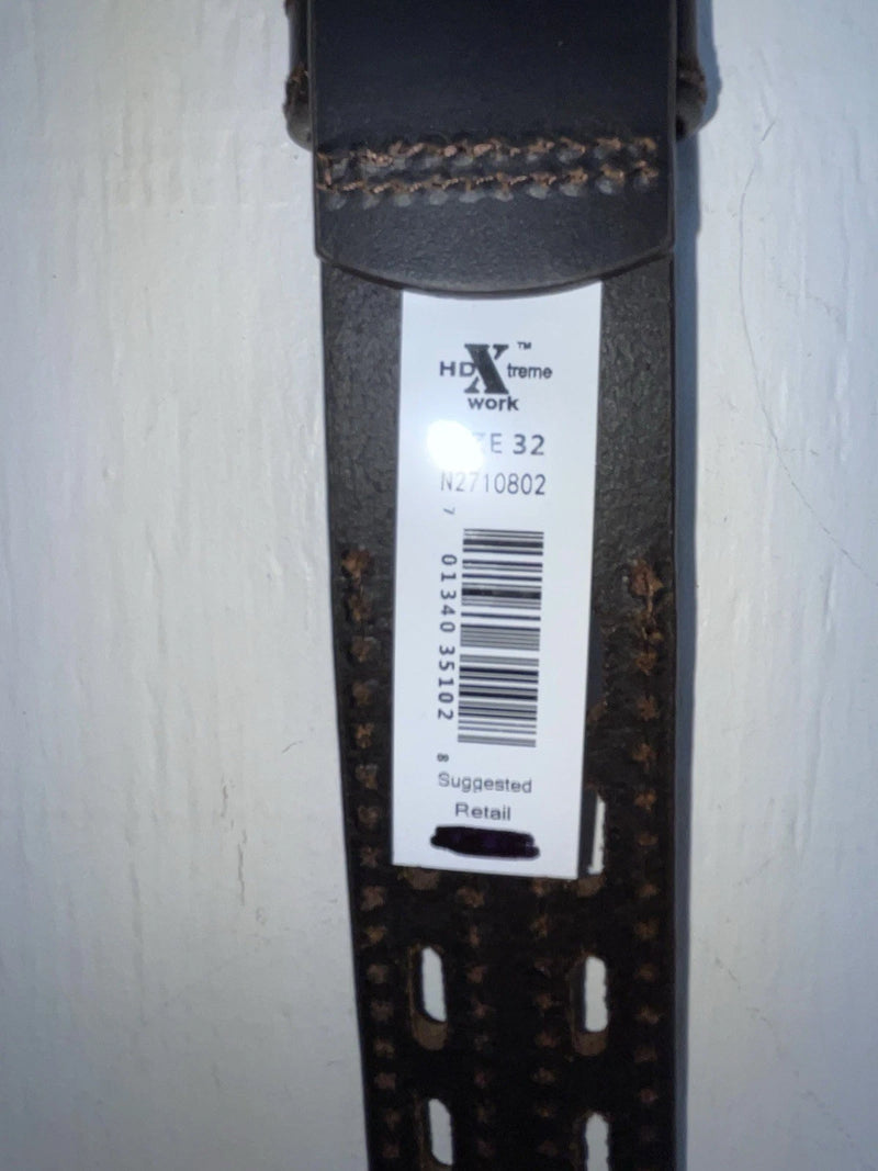 New Black Genuine Leather HD Xtreme 32” Belt #N2710802 JJ-21