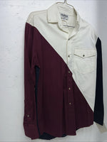 New Men’s San Angelo Collection Multi Color Long Sleeve Button Up Small A-196