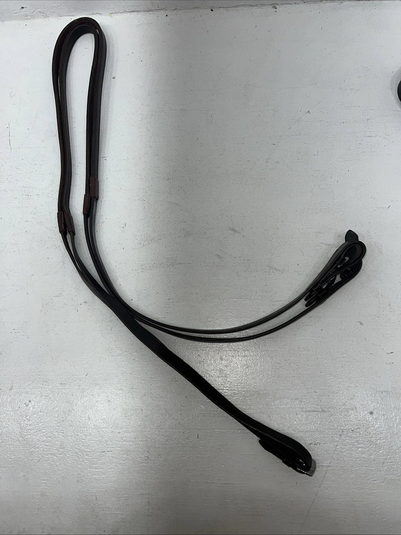 New Silver Fox Black Draft Bridle With Reins #20-05607-2-0 BB-37