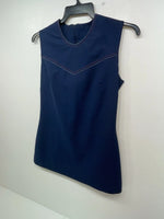 New Women’s Blue Lasso Short Sleeve Zip Up Shirt #A983102 3B-58