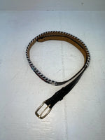 New Black Genuine Leather Beaded 28” Belt NN-34