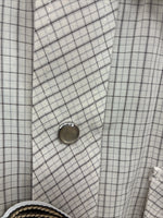 New Men’s Circle S Tan Plaid Long Sleeve Pearl Snap 15 X 34 Medium K-80