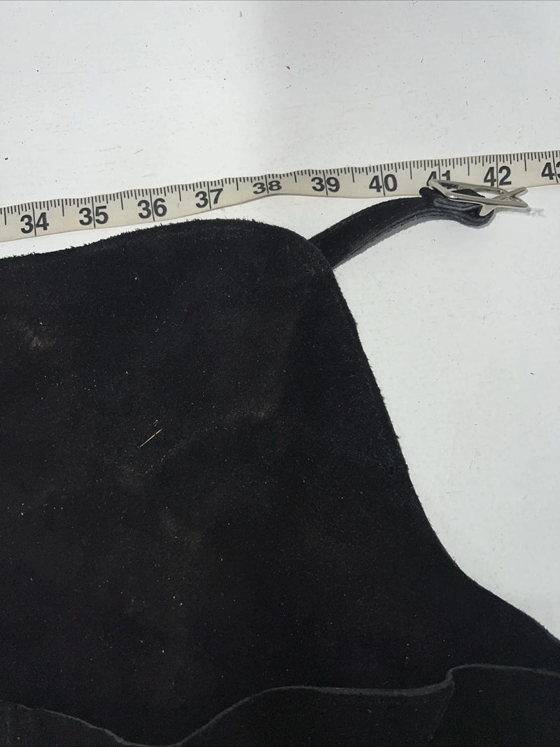 NOS Youth Black Show Chaps Adjustable Waist 42” N-34