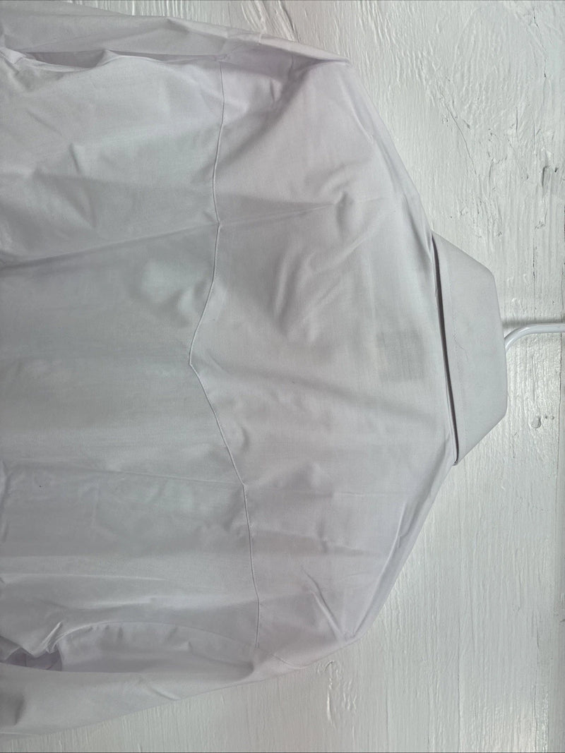New Men’s ELY Cattleman White Long Sleeve Pearl Snap 17.5 X 35 XL CC-10