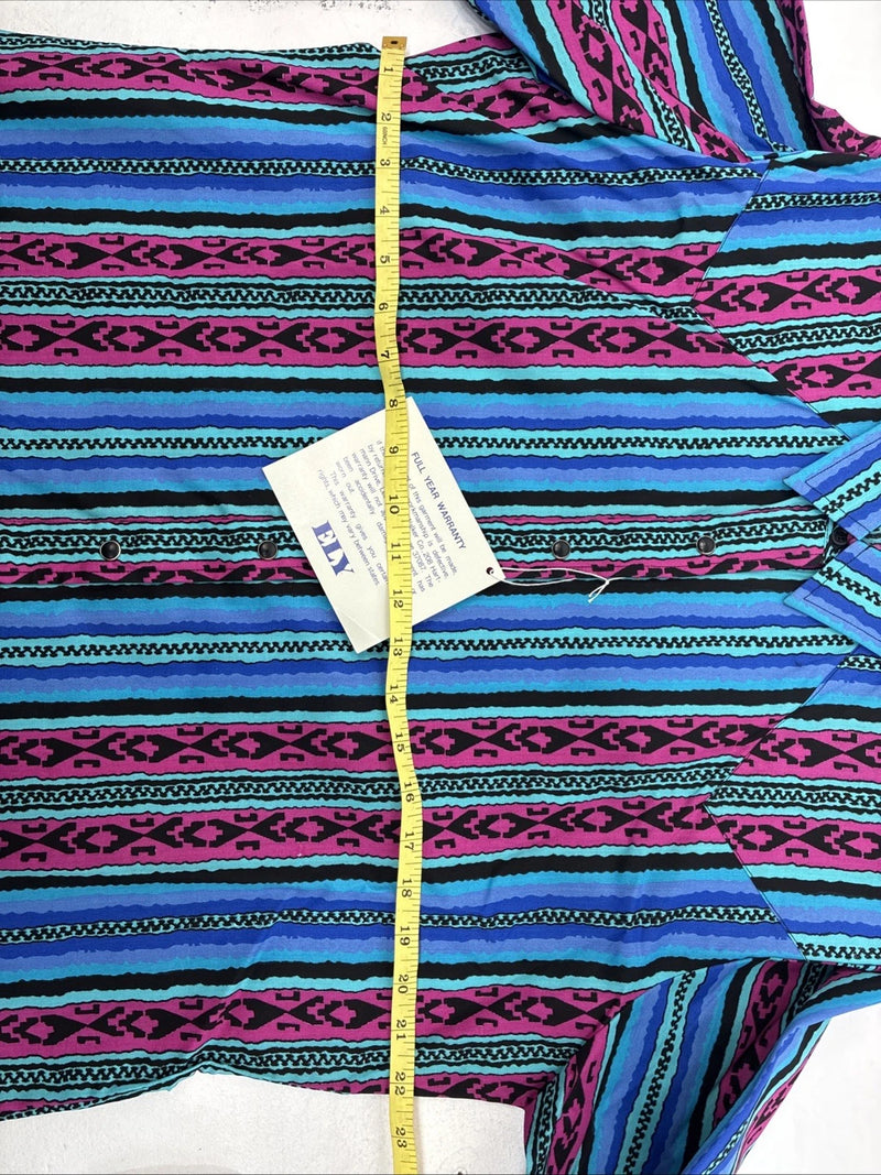 New Women’s Country Charmers Multicolor Long Sleeve Pearl Snap XL II-51