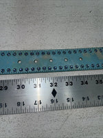 New Blue Genuine Leather 3-D Belt Blue Bling 32” Belt #677 Z-3