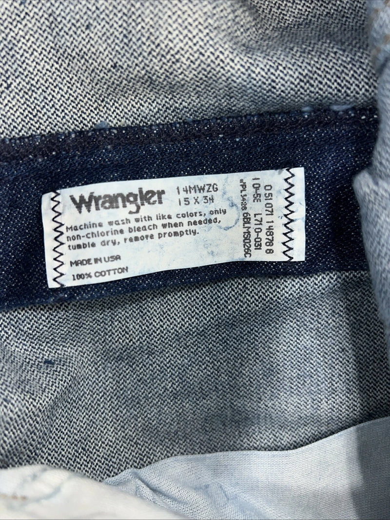 New Men’s Cowboy Cut Slim Fit Wrangler Denim Jeans. 15x34 F-41