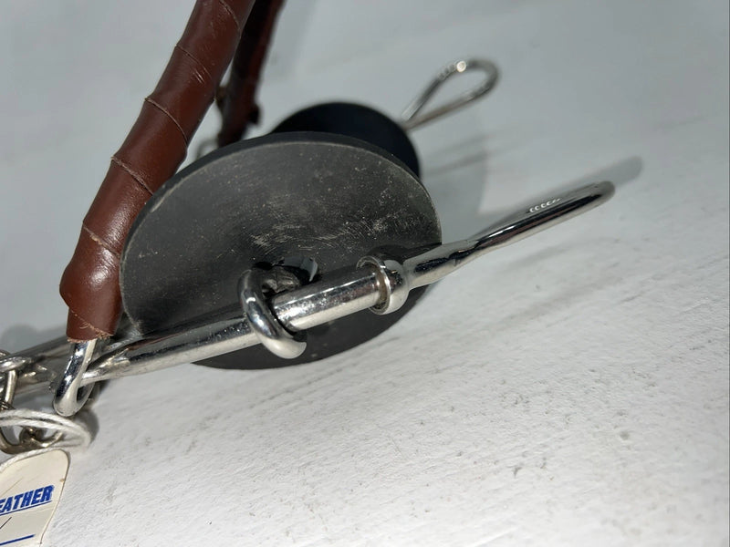 New Congress Leather Mullen Bit With Noseband #48004 U-16