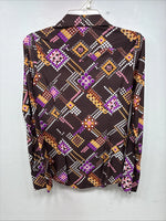 New Women’s Dickson Jenkins Multicolor Long Sleeve Pearl Snap Size 34 KK-87