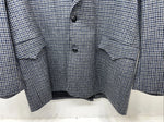 New Men’s Pioneer Wear Blue Plaid Suit Jacket 46 #12504 T-603