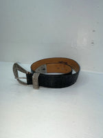 New Black Genuine Leather Wrangler Tooled 28” Belt #6820/01 Z-37