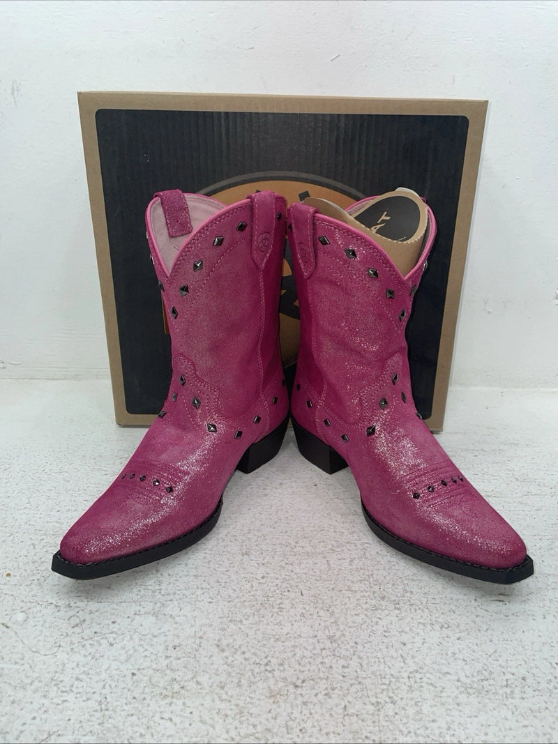 New Kids Pink Ariat Cowboy Boots. 10012798 3.5 3 1/2 M. 22-32