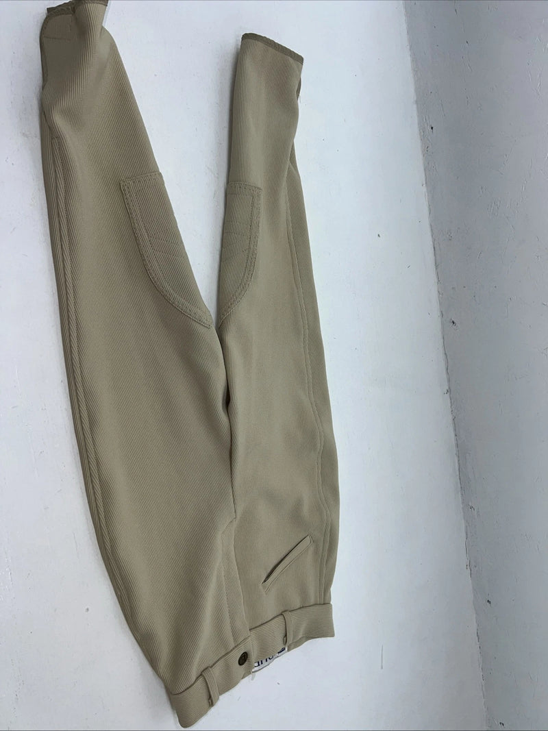 New Children’s Tan Eque Fashion English Riding Breeches. 8 D-98
