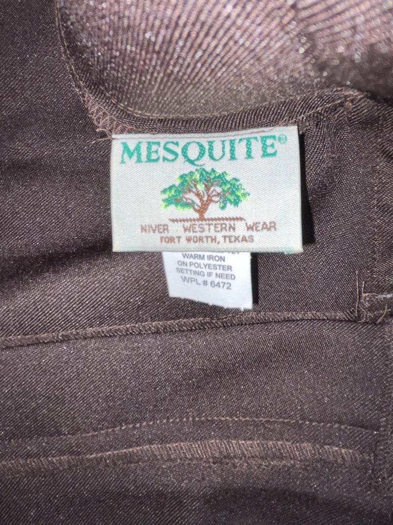 New Vintage Brown Mesquite Polyester Pants #5506 XX-26