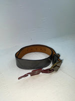 New Gray Genuine Leather Nocona Stitched 28” Belt #3062 NN-48