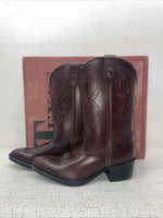 New Children’s Cherry Red Texas Brand Cowboy Boots. C 202 1 D. 23-77