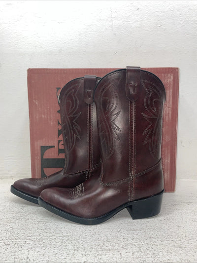 New Children’s Cherry Red Texas Brand Cowboy Boots. C 202 1 D. 23-77