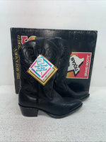 New Kids Black Texas Brand Cowboy Boots. C 2000 13.5 13 1/2 D. 23-78