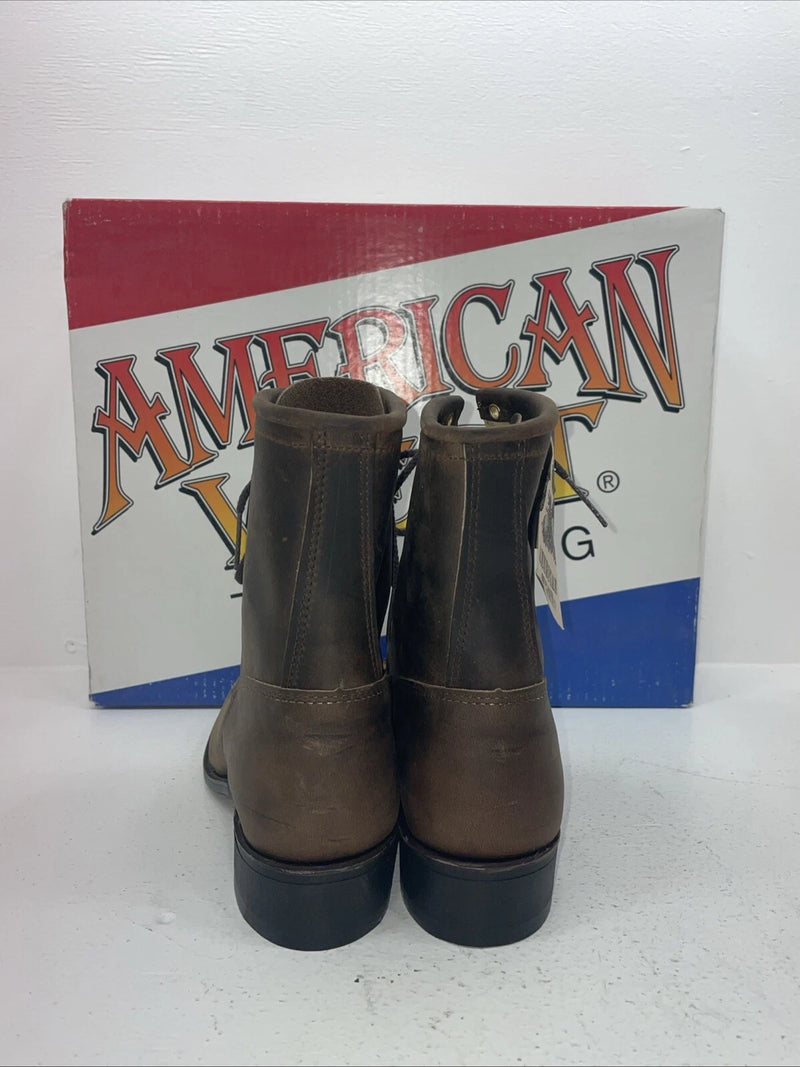 New Women’s Brown American West Cowboy Boots. 5975 8.5 8 1/2 M. 16-99