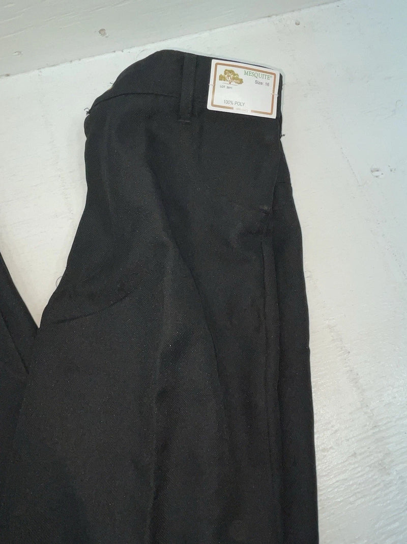 New Vintage Black Mesquite Polyester Pants #5911 3A-28