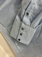 New Men’s Circle S Blue Long Sleeve Pearl Snap 16 X 36 Large X-62