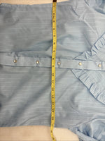 New Women’s ELY Champion Blue Long Sleeve Pearl Snap Size Small TT-135
