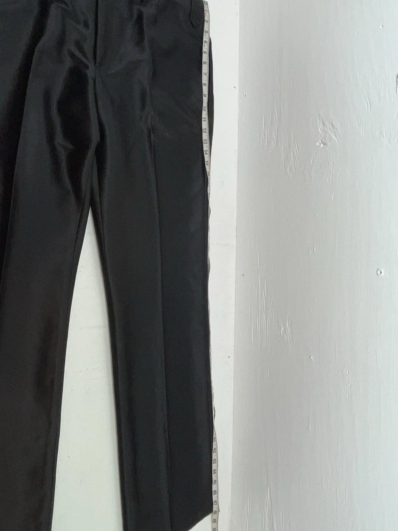 New Vintage Black Circle S Polyester Pants #CP5091 NN-169
