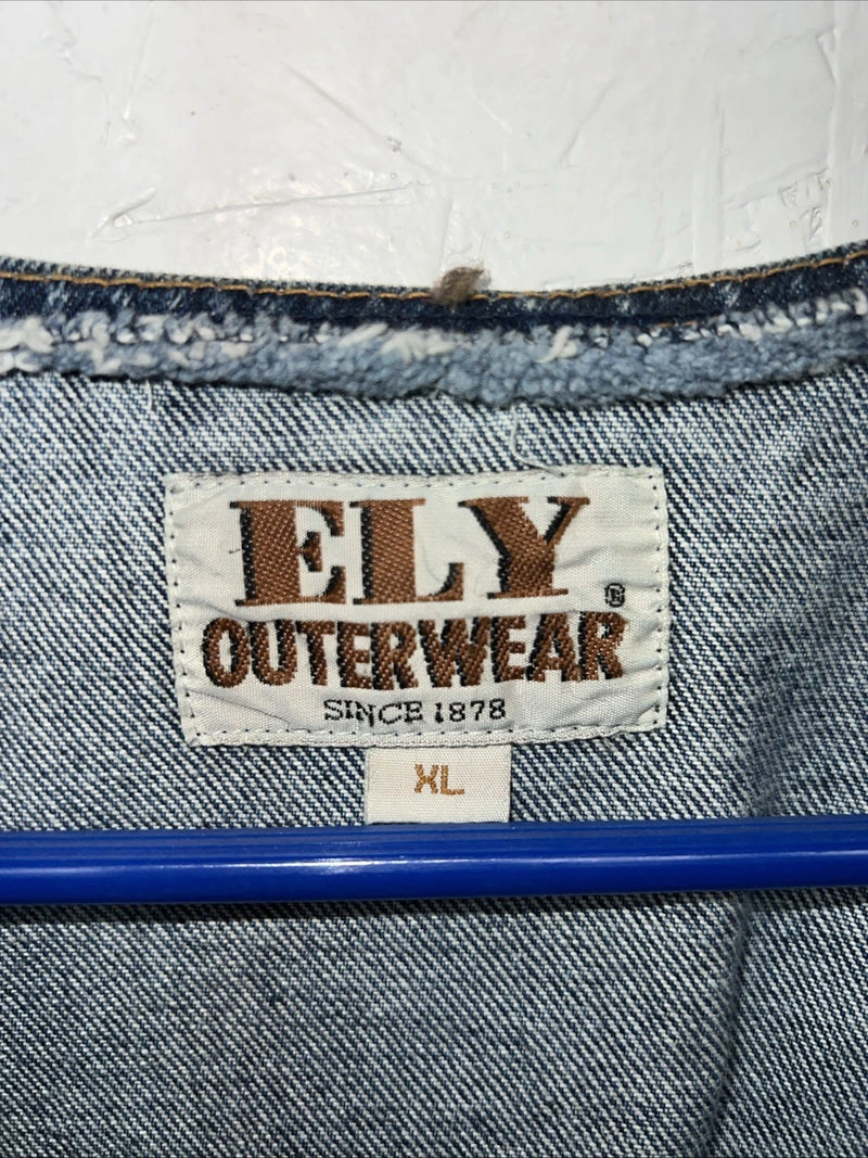 New Men’s ELY Cattleman Denim Vest XL #241104 L-604