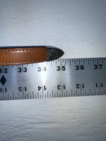 New Brown Genuine Leather Double S Weaved 28” Belt #3219248 NN-11