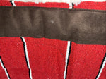 New Red Plaid Wool Build Up Saddle Pad 30x30 Pad-20