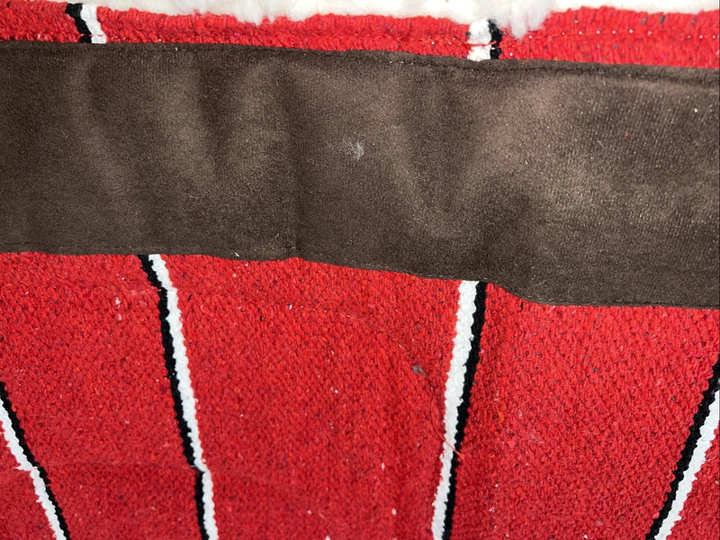 New Red Plaid Wool Build Up Saddle Pad 30x30 Pad-20