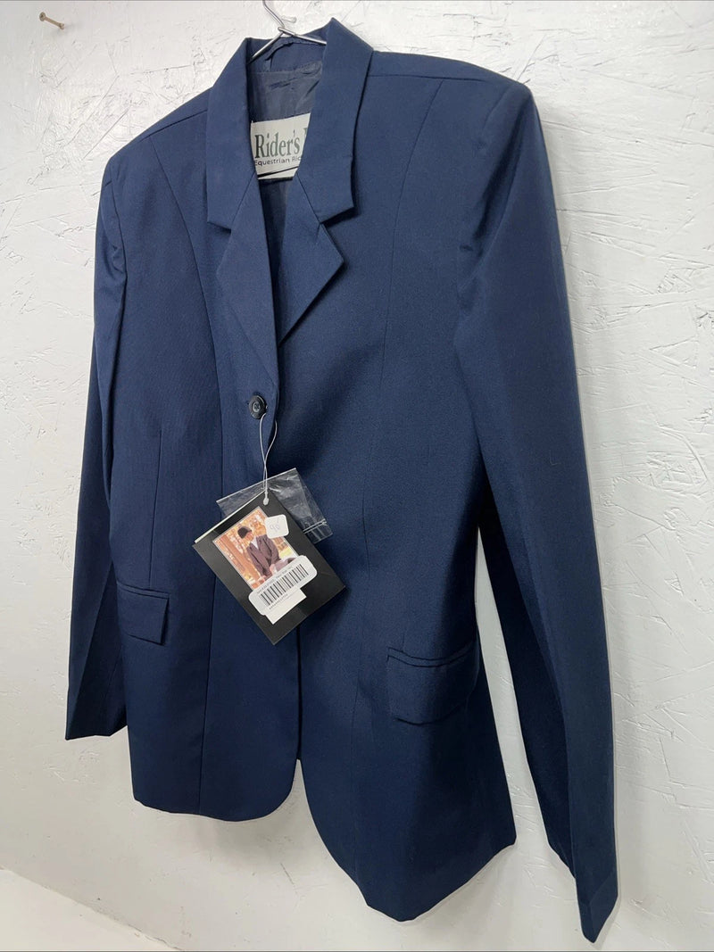New Women’s Riders Mark Blue Riding Coat 14L #23-37000 JJ-608