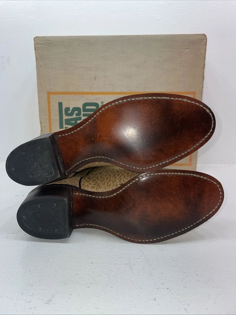 New Women’s Brown Texas Brand Cowboy Boots. 4685 8 M. 16-52