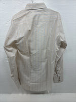 New Men’s H Bar C Multicolor Stripe Long Sleeve Pearl Snap 15.5 Medium K-95