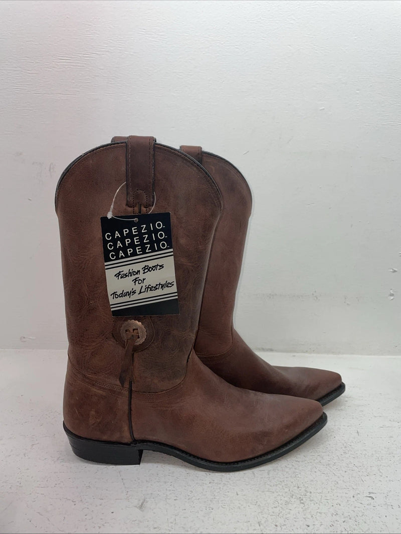 New Men’s Brown Capezio Cowboy Boots. M C 611 9.5 9 1/2 D. 5-17