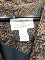 New Women’s Longhorn Brown Western Short Jacket L #5464 3C-48
