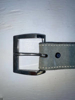 New Blue Genuine Leather Weaved 360 Belt #952 JJ-83