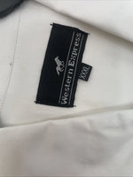 New Men’s Western Express White Long Sleeve Pearl Snap XXXL