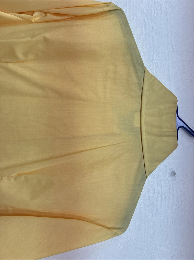 New Women’s Yellow Long Sleeve Pearl Snap Size 36 II-8