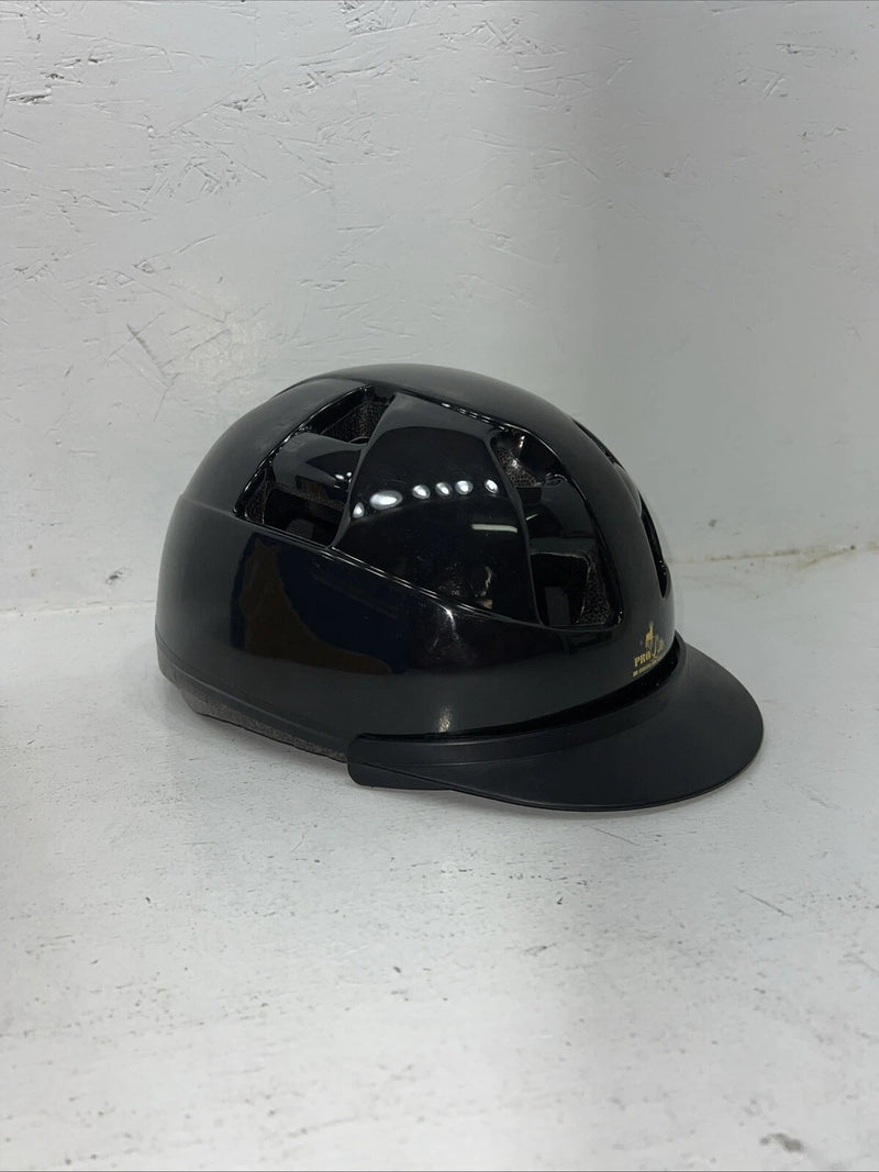 New Women’s Black Pro Lite English Riding Helmet. 1057 Large. 12-99