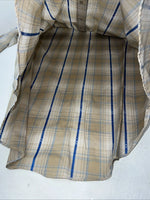 New Men’s Yellow Plaid ELY Cattleman Long Sleeve Pearl Snap Shirt. L P-53