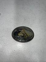New Women’s Western Express Inc Gold Copper Horse Head Belt Buckle. ME-29 A-100
