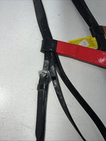 New Silver Fox Black Red Draft Bridle #20-05607-5-0 BB-9