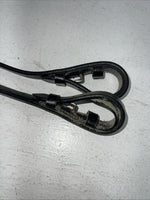 New Silver Fox Black English Snaffle Bridle BB-18 