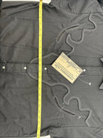 New Men’s Panhandle Slim Black Western Long Sleeve Pearl Snap Large 16.5 AA-4