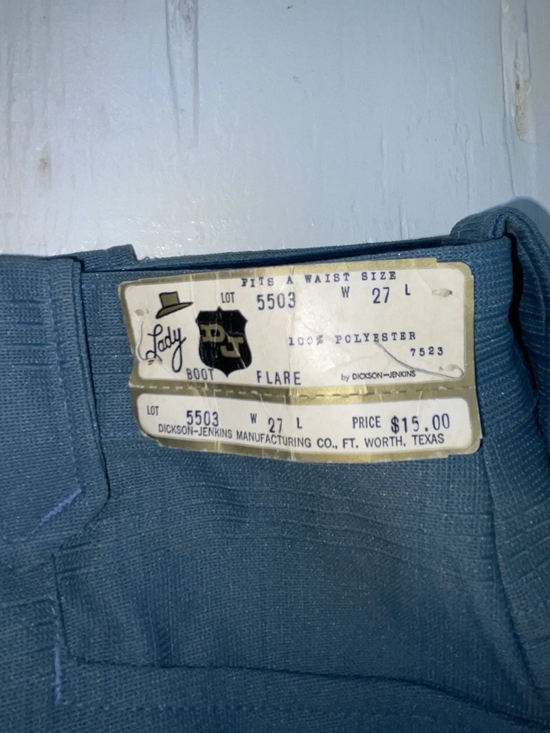 New Vintage Blue Dickson Jenkins Polyester Pants #5503 XX-57