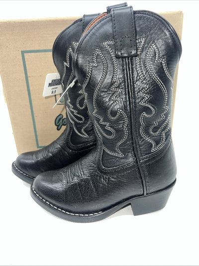 New Children’s Black Smoky Mountain Cowboy Boots. 1117 C 9.5 9 1/2. 24-35