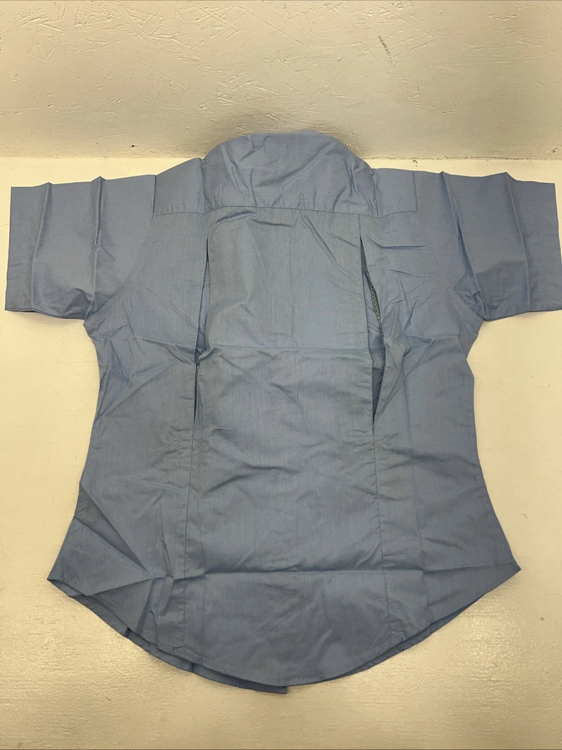 New Women’s Blue EQUISTAR Short Sleeve Riding Shirt. 38 D-39